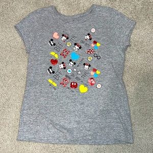Disney Officially Licensed Kids Micky & Minnie Gray Tee